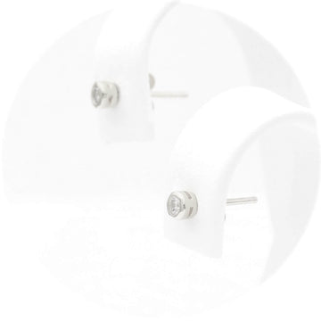 Ασημένια σκουλαρίκια με πέτρες ζιργκόν 3.40mm
